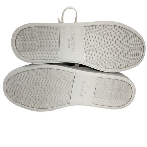 GREATS BROOKLYN WOMEN'S ROYALE TEXTILE WHITE LOW TOP ESPADRILLE - 8 - Picture 6 of 9